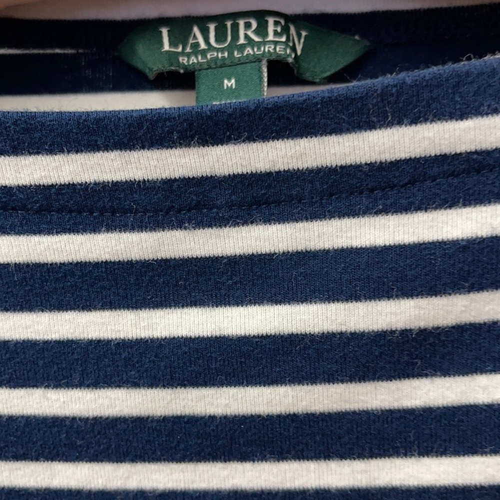 Lauren by Ralph Lauren striped short sleeved top